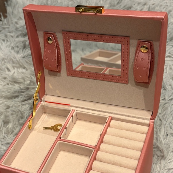 Pink Jewelry Box with Gold Accents - Picture 5 of 5
